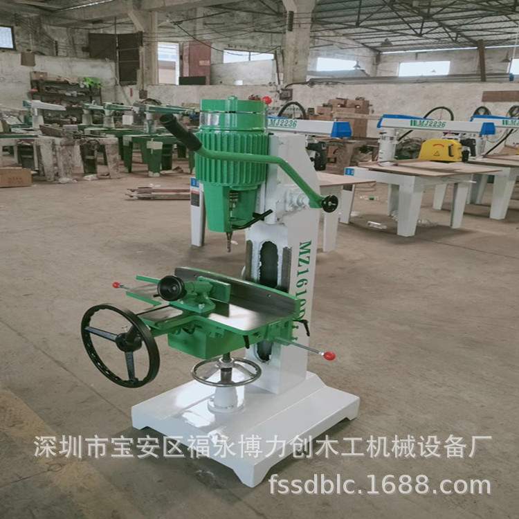 MZ1610D方眼钻孔机 木工钻床 立式单轴榫槽机 钻孔机 家具打孔机