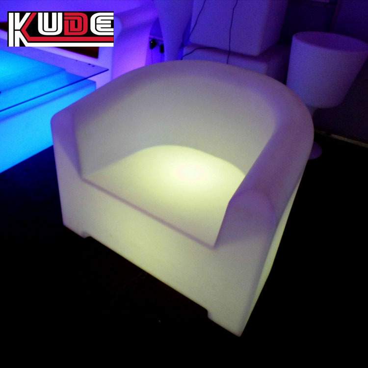 时尚LED沙发发光茶几圆桌夜光吧椅KTV夜店夜光椅子卡座防水充电