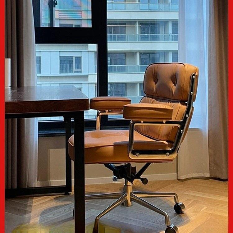 AL轻奢电脑椅家用书桌椅化妆椅久坐书房北欧办公转椅休闲沙发