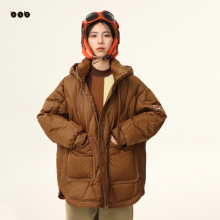 宽松面包服小个子时尚 短款 白目自羽绒服女冬新品 外套 商场同款