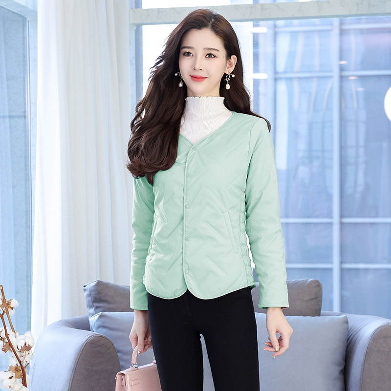 新款加绒加厚短款羽绒棉衣