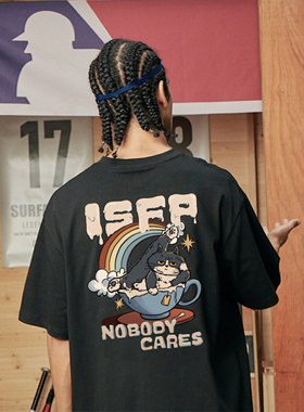 LazyAlien原创【MBTI-ISFP】T恤棉短袖美式高街夏季男女休闲