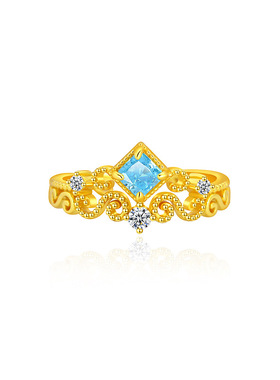 冰川之恋宫廷风戒指女S925纯银轻