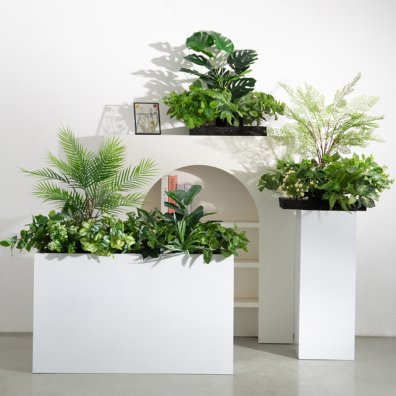 仿真绿植摆设室内隔断花箱花槽植物景观装饰商业美陈落地花艺造景