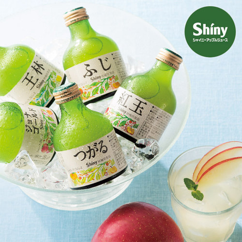 现货】日本进口shiny青森苹果汁100%纯果汁鲜榨0添加饮料夏季饮品