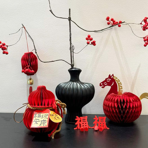 新年装饰桌面摆件马年吉祥物客厅玄关电视柜2026春节元旦氛围布置