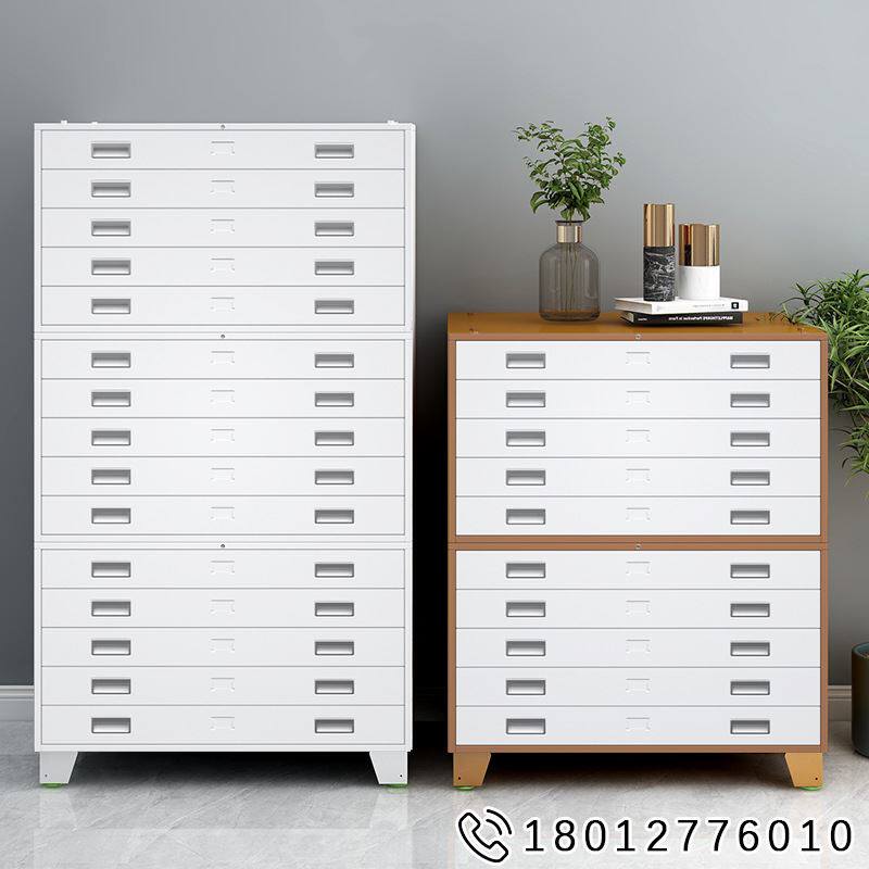 工程图纸收纳柜0号1号抽屉式书画收藏柜带锁设计院绘画蓝图菲林柜