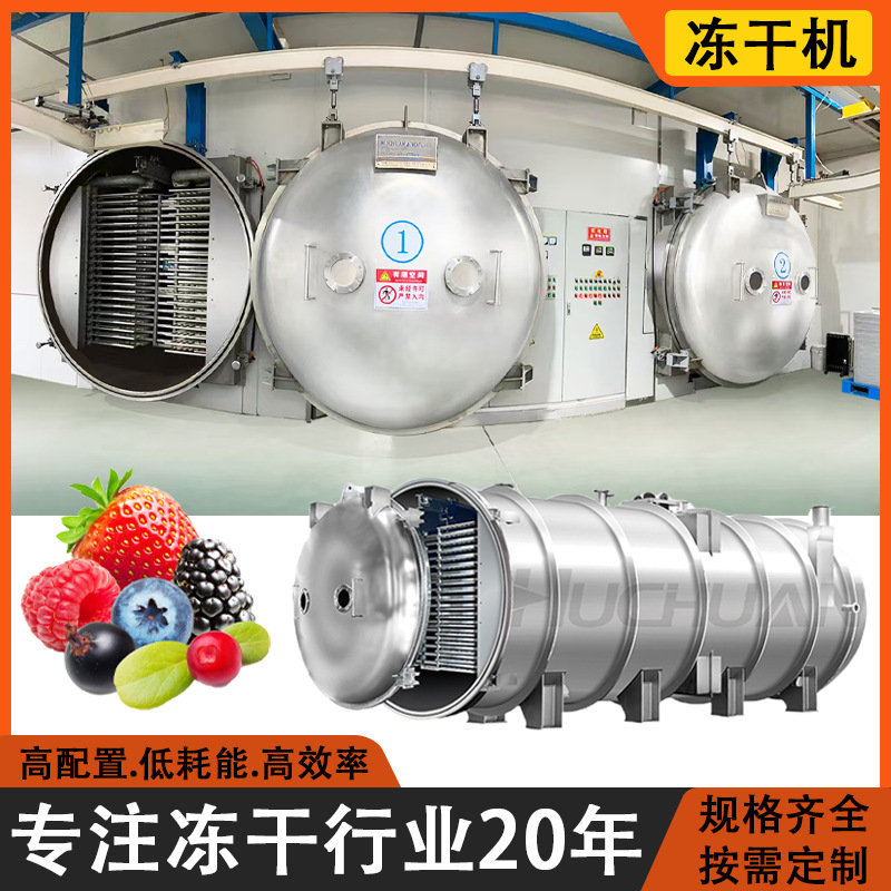 速食粥块真空冷冻干燥设备 咖啡冻干机 汤料粥冻干全自动成套机器