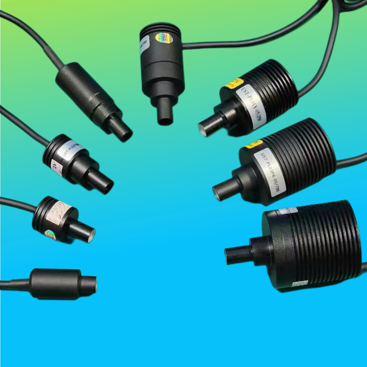 USTMV工业光源1W3W5W10W LED内置同轴高亮点光源机器视觉定位Mark