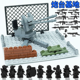 适用乐高三角洲行动积木人仔军事基地威龙特警士兵小人偶拼装玩具