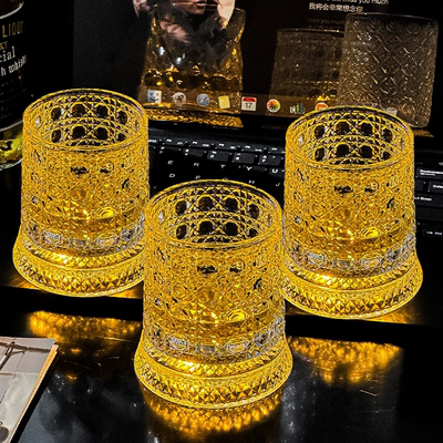 【抖音同款】发光转转威士忌酒杯