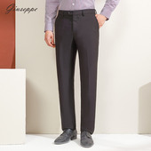 微弹长裤 乔治白秋冬季 子 西裤 职场工作黑色中腰厚款 男士 商务正装