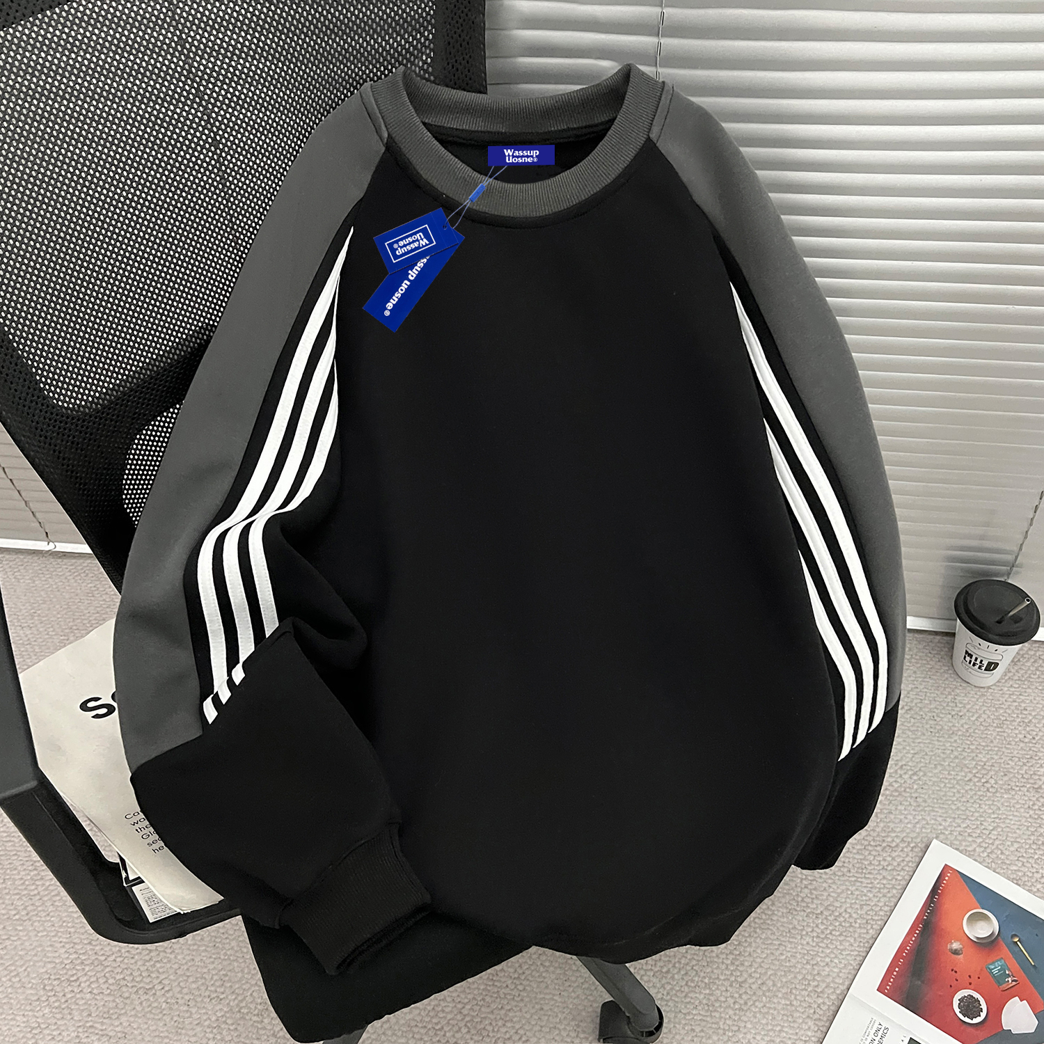 【官方正品】WASSUP重磅圆领卫衣