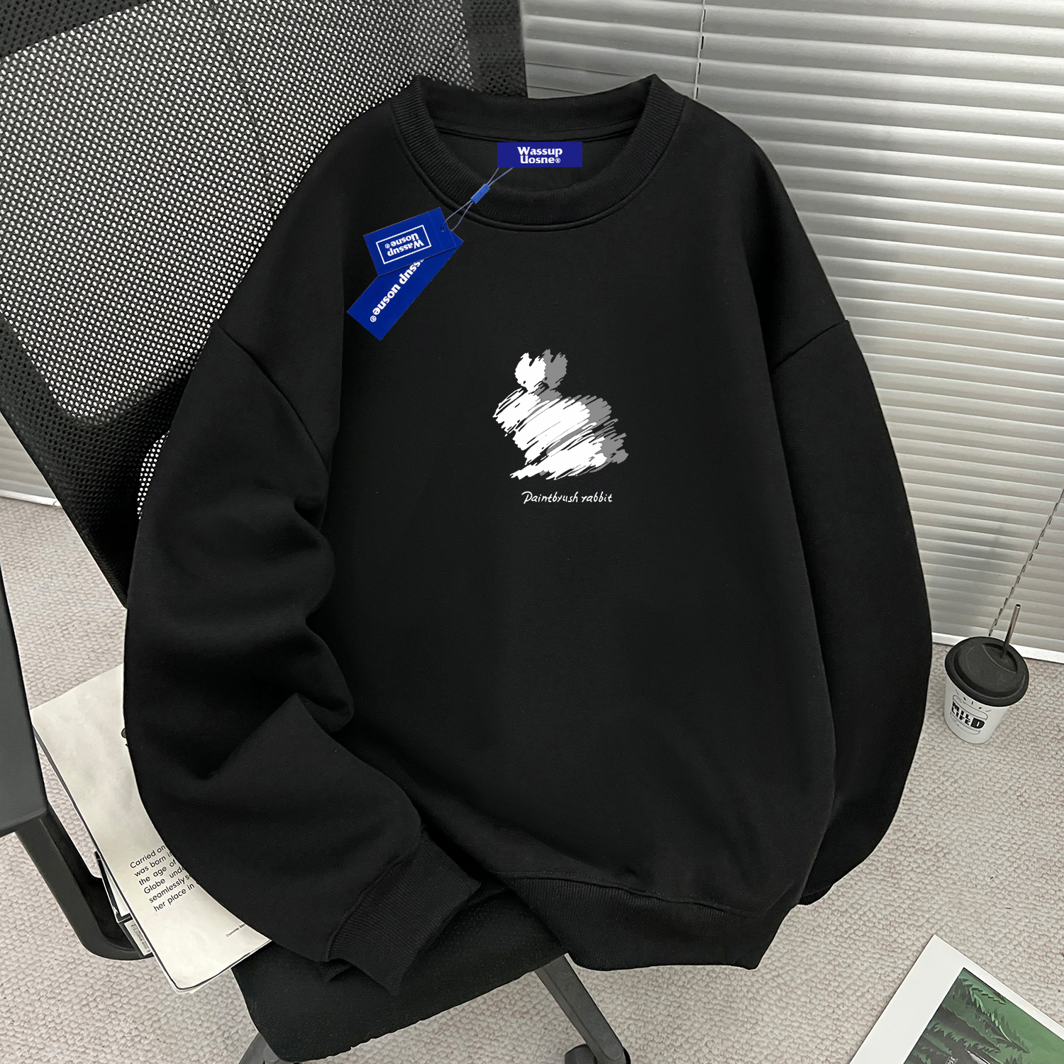 【官方正品】WASSUP重磅圆领卫衣