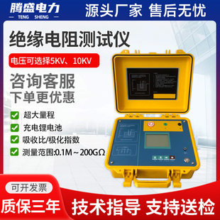 绝缘电阻测试仪10KV电子高压摇表5000V数字兆欧表10000V吸收比