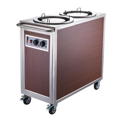 麻辣烫暖碟车双头木纹商用暖碟保温车麻辣烫暖碟车酒店餐店用