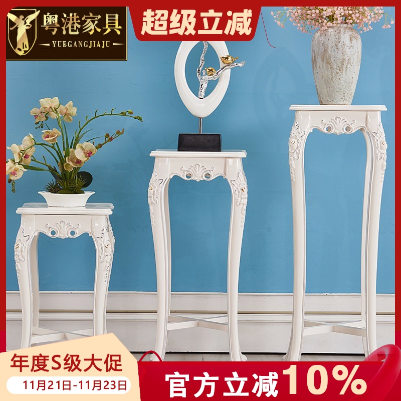 欧式花架实木四方花盆