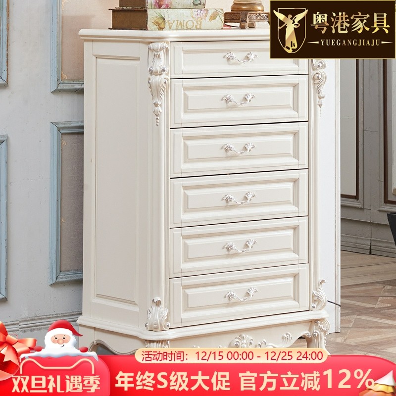 全实木欧式斗柜手工雕花