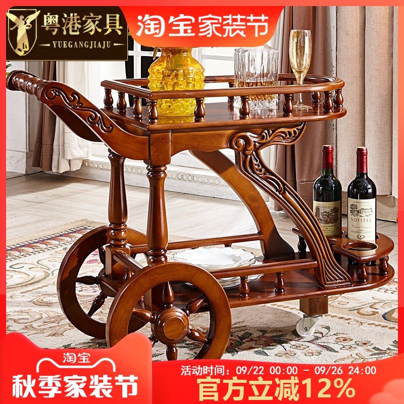 欧式全实木餐厅豪华双层酒店家具