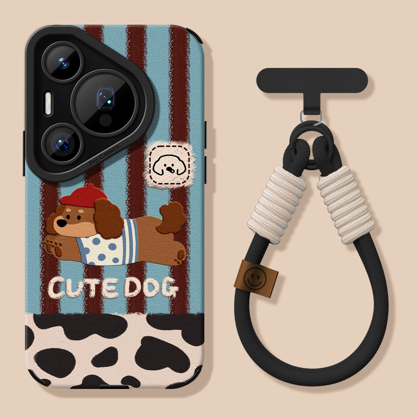 适用华为pura80pro手机壳带手绳