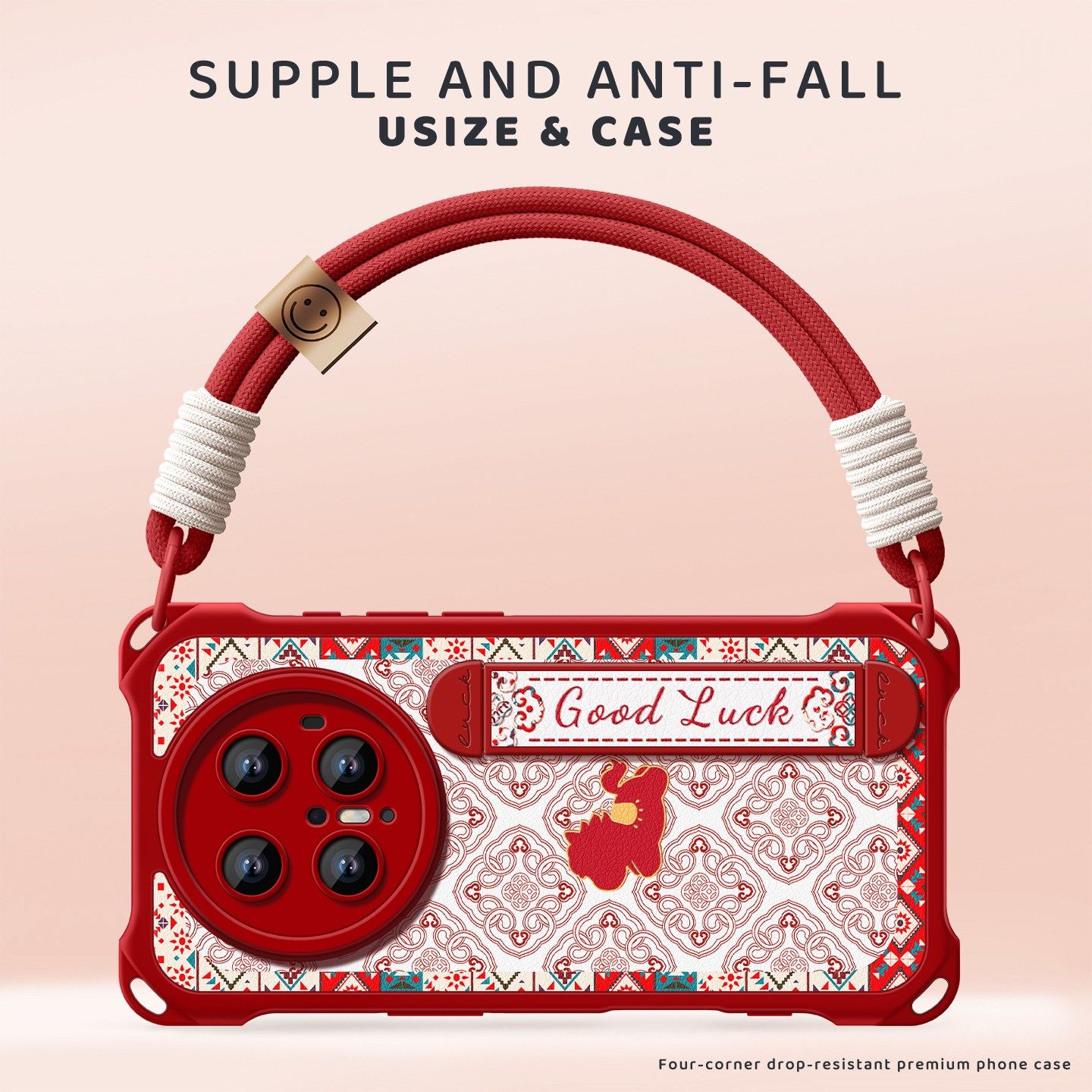 适用华为mate80pro手机壳mate80套mate70pro新款80promax硅胶高级感一体腕带60支架挂绳全包m防摔民族风小马