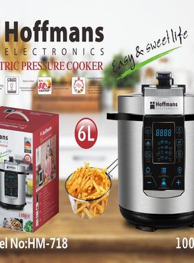 Hoffmans 电压锅 718 Electric Pressure Cooker 6L 4PCS/CTN