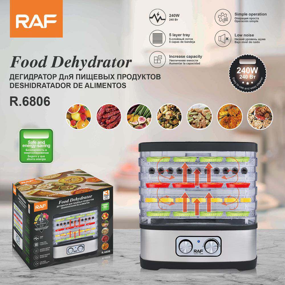 RAF欧规跨境烘干机零食水果蔬菜肉类干果机食物小型家用冻干机8L