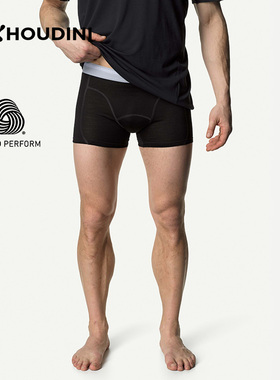 HOUDINI胡丁尼 Desoli Boxers 迪索丽 男贴身美利奴羊毛平角内裤
