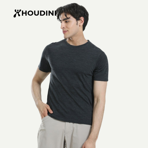 HOUDINI胡丁尼男款柔软羊毛短袖