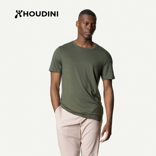 HOUDINI胡丁尼 Tree Tee 树户外男夏季凉爽莱塞尔天丝短袖T恤 - 封面
