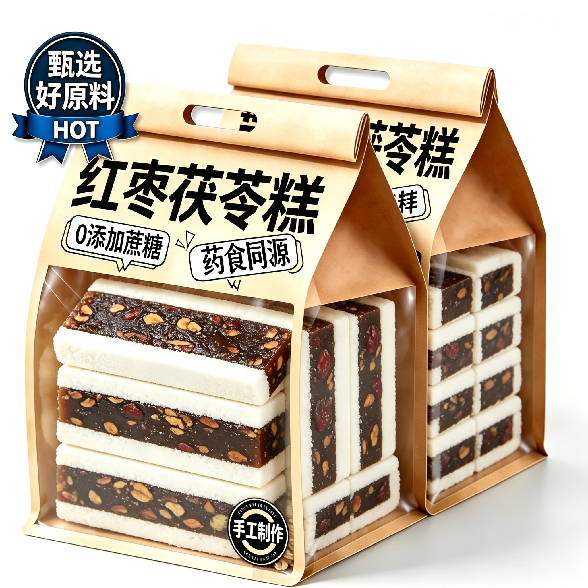 茯苓糕红枣阿胶官方旗舰店正品