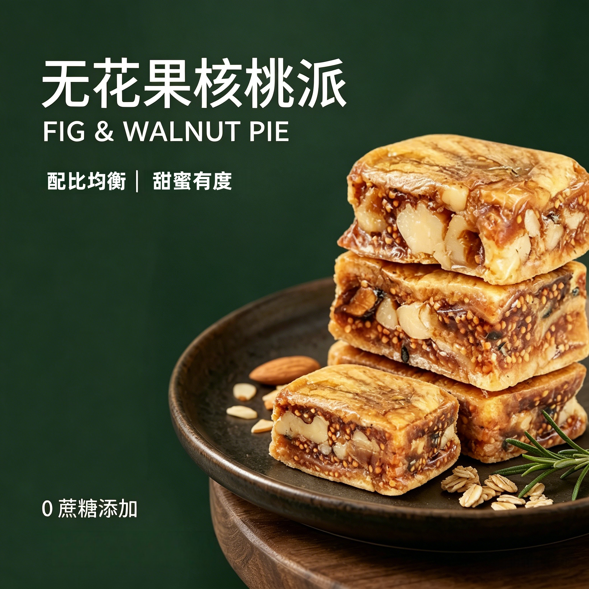 农科院无花果黑芝麻夹心派软糯酥香甜软糕参果核桃派解馋零食散装