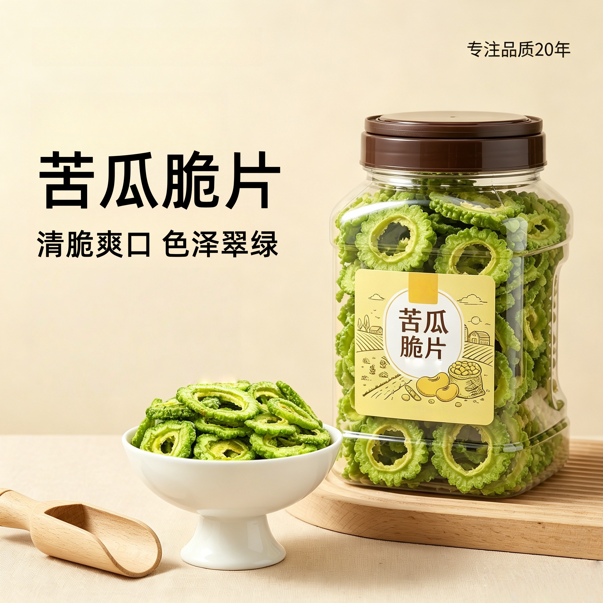 无糖苦瓜脆片即食无添加非油炸零食官方旗舰店果蔬干糖友解馋零食图片