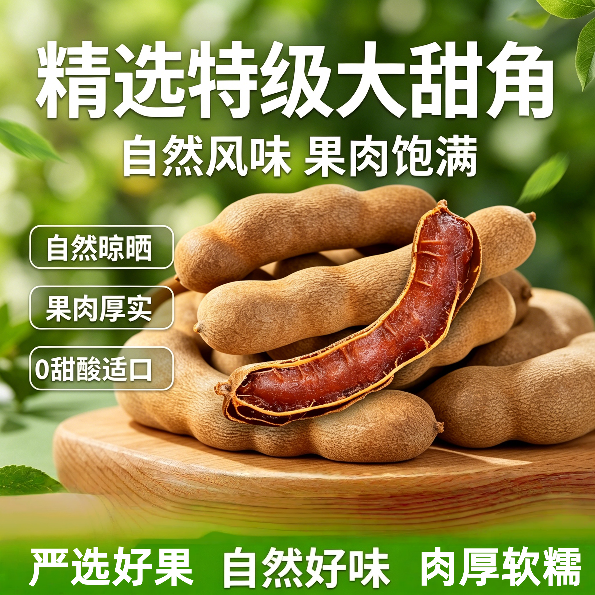 农科院酸角特级甜酸角云南特产新鲜野生大甜角孕妇零食甜酸角酸枣