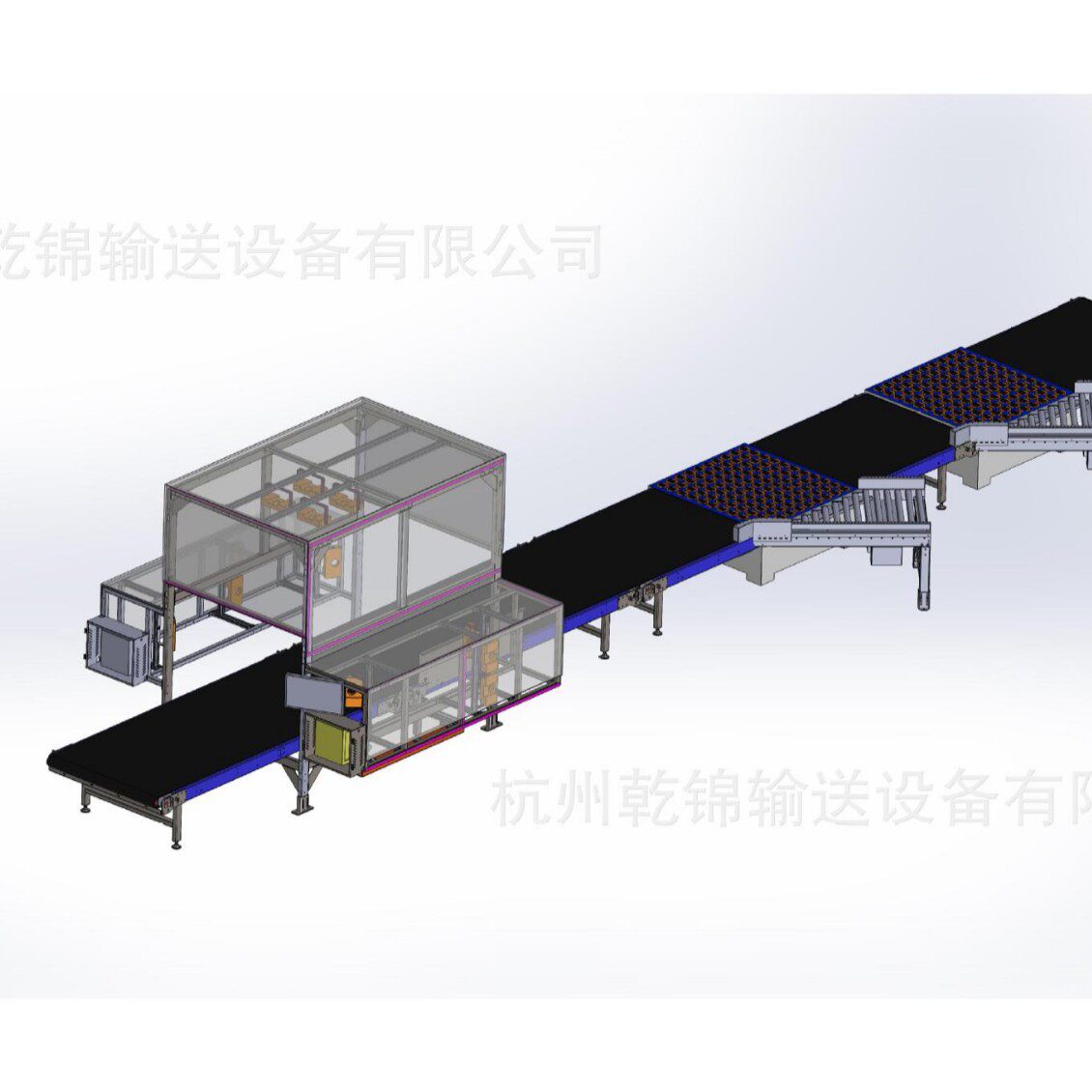 DWS自动分拣设备条码识别自动称重分拣