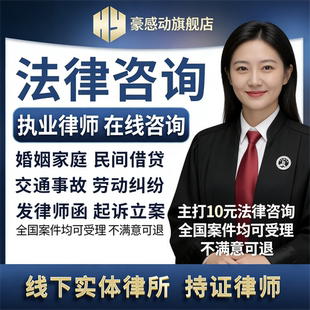 律师咨询服务法律咨询函网上起诉代立案欠钱不还离婚劳动仲裁老赖