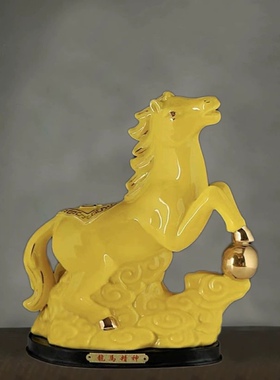 陶瓷十二生肖招财马创意摆件摆设动物工艺礼品