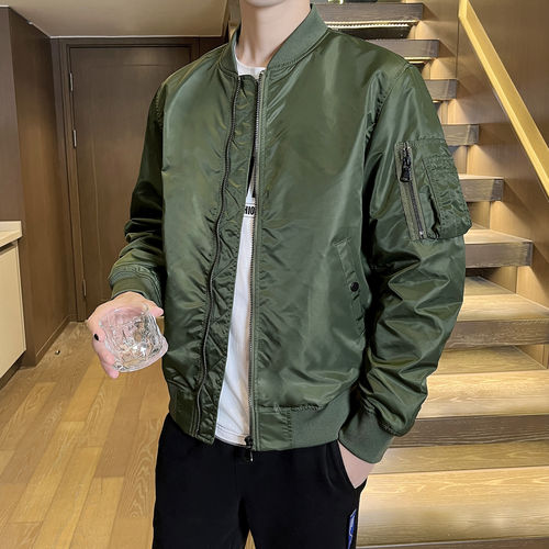 潮牌ma1飞行员夹克cleanfit外套男女款棒球服秋冬季复古加绒棉服