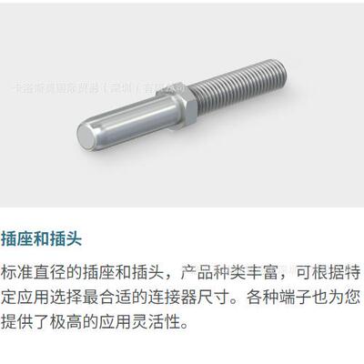 圆形AxiClamp系列 插头插座专用MU0,5D/M30x2螺母螺丝