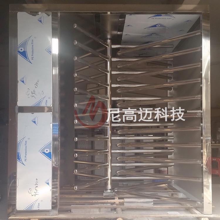不锈钢全高转闸北海茂名车站出站通道单向疏散门旋转栅门