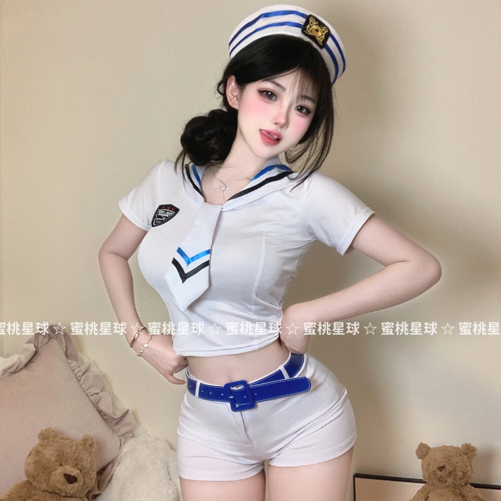 性感学院风少女制服辣妹套装