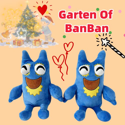 跨境新品Garten Of BanBan FLUMBO班班花园蓝色斑斑毛绒玩偶公仔