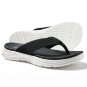 思凯Q厚底人字拖男女减震防滑休闲运动夹脚凉拖沙滩外穿拖鞋 欧美