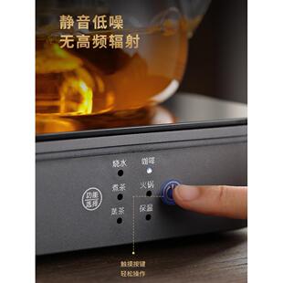 蒸煮茶壶加热玻璃烧水壶家用陶壶茶具全自动小型电陶炉 煮茶器套装
