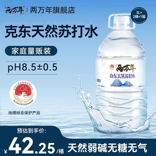 两万年5L克东天然苏打水