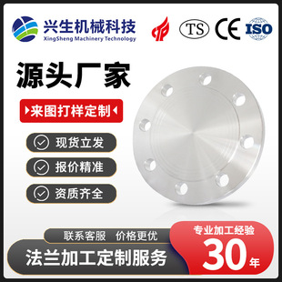 2009BL化工部标准闷板盖PN10压力 T20592 锻造不锈钢盲板盖304