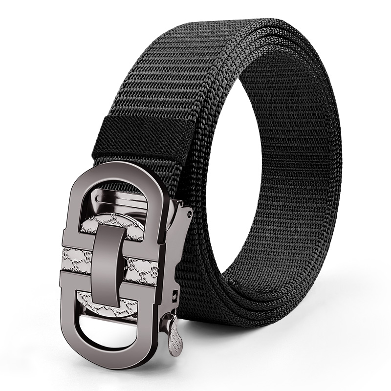 自动扣腰带年轻人男机能风