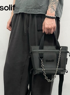 solif黑洞薯条包上班通勤包女造型托特包斜挎包单肩手提轻便