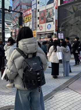 solif黑曜原创时尚复古潮流通勤双肩包男女百搭防水个性双肩背包