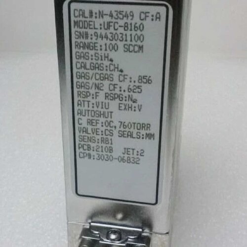 【】Unit UFC8160 MFC Mass Flow Controller SiH4 100 SCCM Used